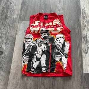 Star Wars Red and Black Graphic Tank Top